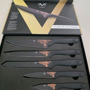 V 1969 Italia 칼 5종 세트 블랙 새상품