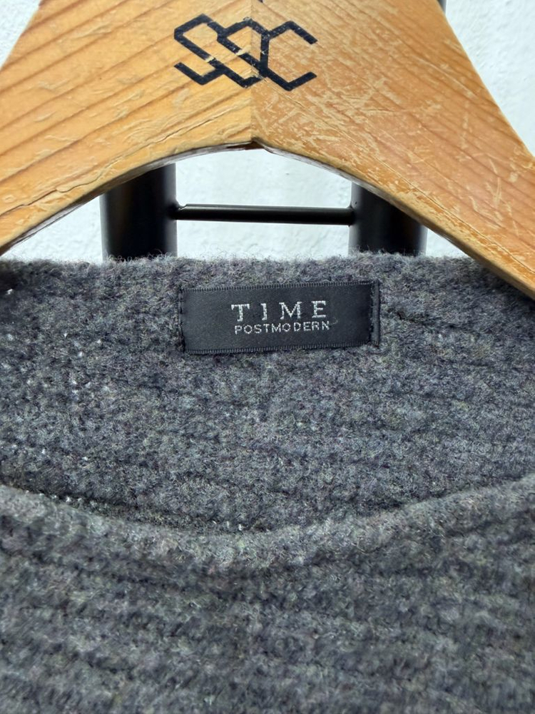 정품) TIME 타임 한섬 루즈핏 어깨 지퍼 니트 집업 90F 이미지