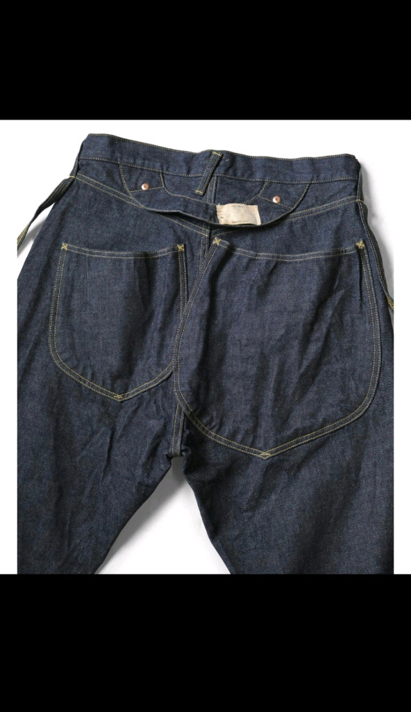 캐피탈(kapital) 14oz 데님 링고맨 팬츠--2