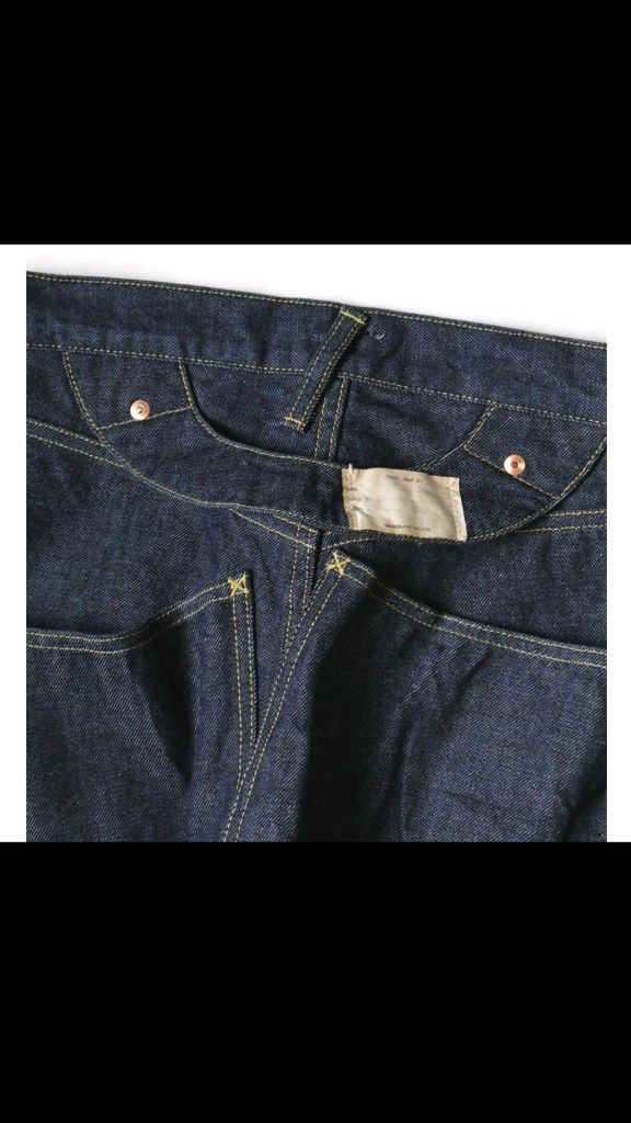 캐피탈(kapital) 14oz 데님 링고맨 팬츠--3