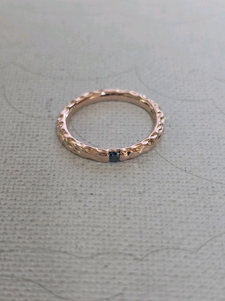 14k 청다이아 반지--1