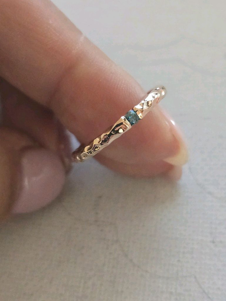 14k 청다이아 반지--5