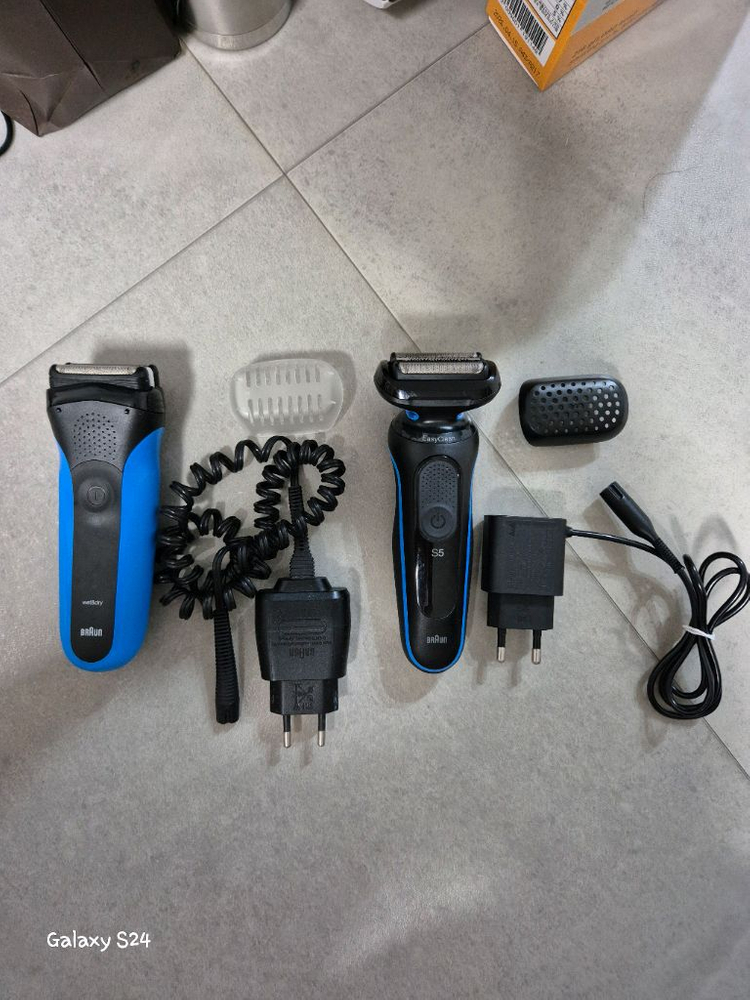 필립스 시리즈5000 브라운 쿨택 5,3 시리즈 5전기면도기 세트--1