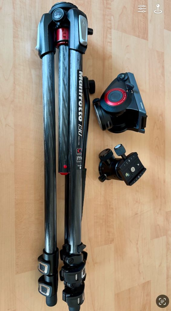 마킨스Q20i블랙, 맨프로토MT190CXPRO3카본삼각대, MVH500AH비디오헤드 이미지