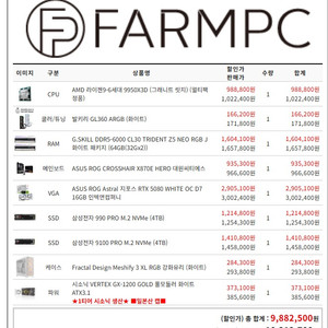 하이엔드 PC 처분합니다 (9950x3d 5080아스트랄)