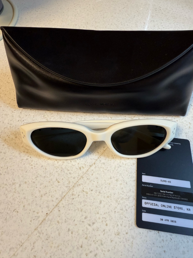 젠틀몬스터 던스 W2 화이트 선글라스 1회착용--1