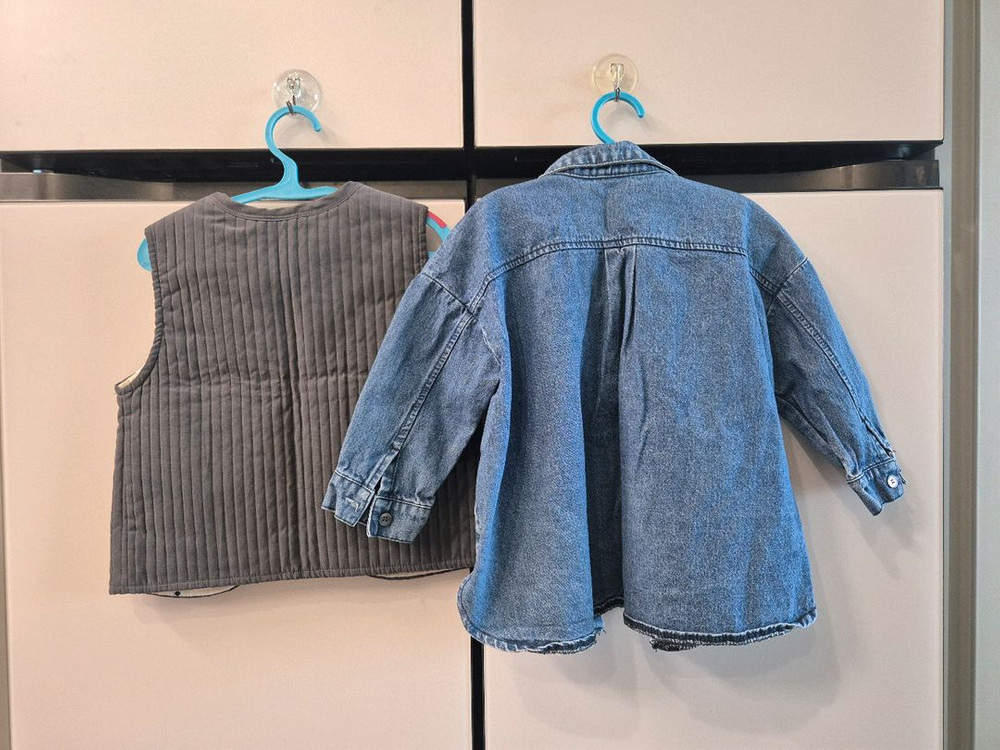 로다제이 데님 셔츠 조끼 세트 s 이미지