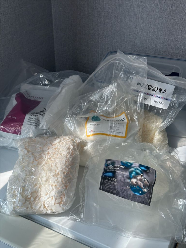 캔들 제작 재료 세트 일괄(몰드 등등 모두 포함) 이미지