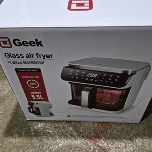 긱 글라스 에어프라이어 5.5L 새상품