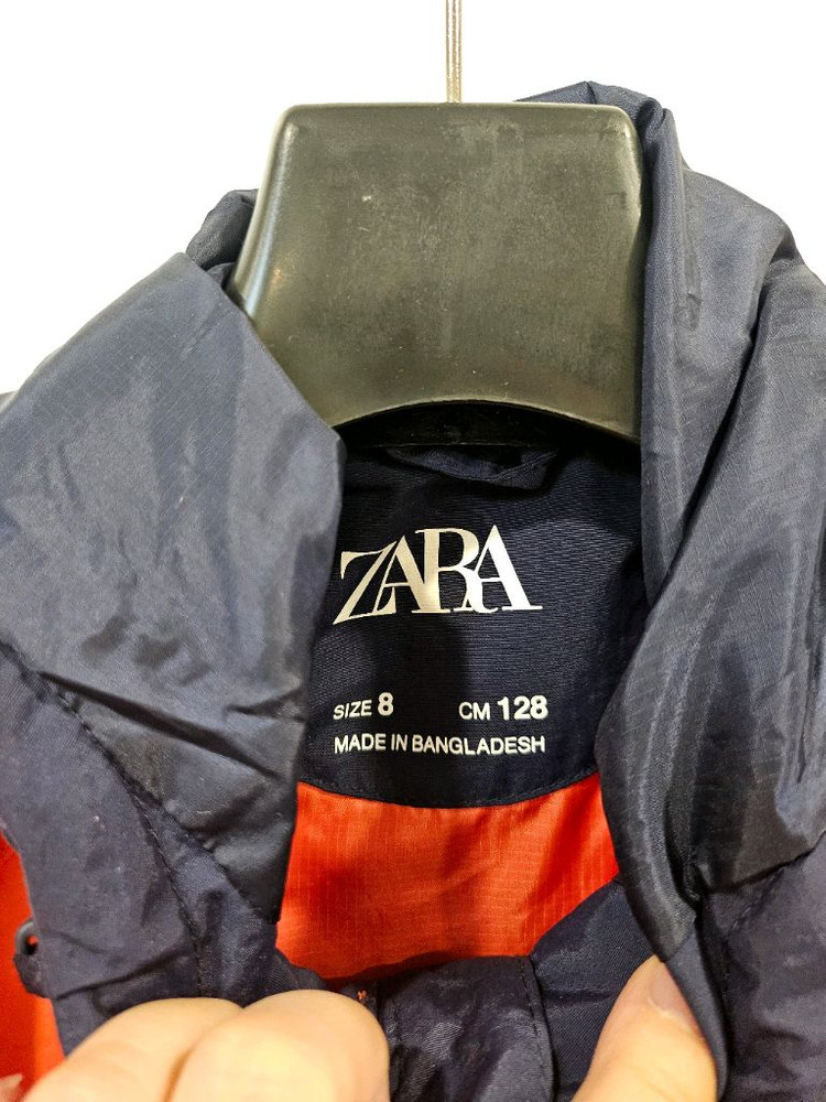 자라키즈 블럭 바람막이 점퍼 128사이즈--2