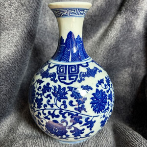 미니 블루 도자기 꽃병 화병 장식품 팝니다