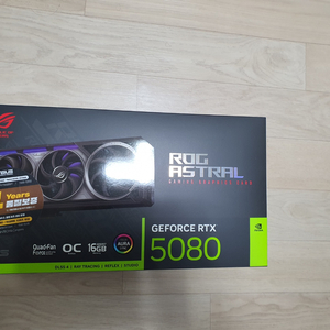 미개봉 ASUS RTX 5080 아스트랄 블랙 새상품