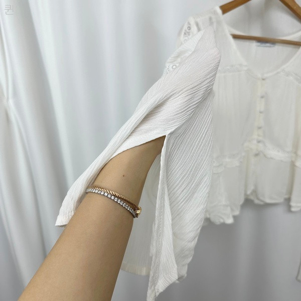 ARIZOZA 여자 화이트 하늘한 블라우스 티셔츠 S--4