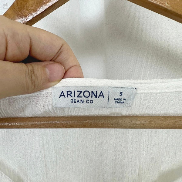 ARIZOZA 여자 화이트 하늘한 블라우스 티셔츠 S--6