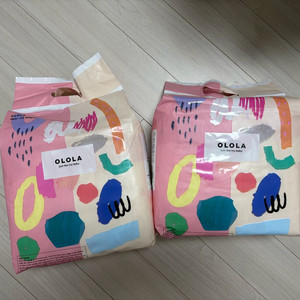 오로라 스킨핏 밴드 기저귀 M사이즈 2팩 일괄