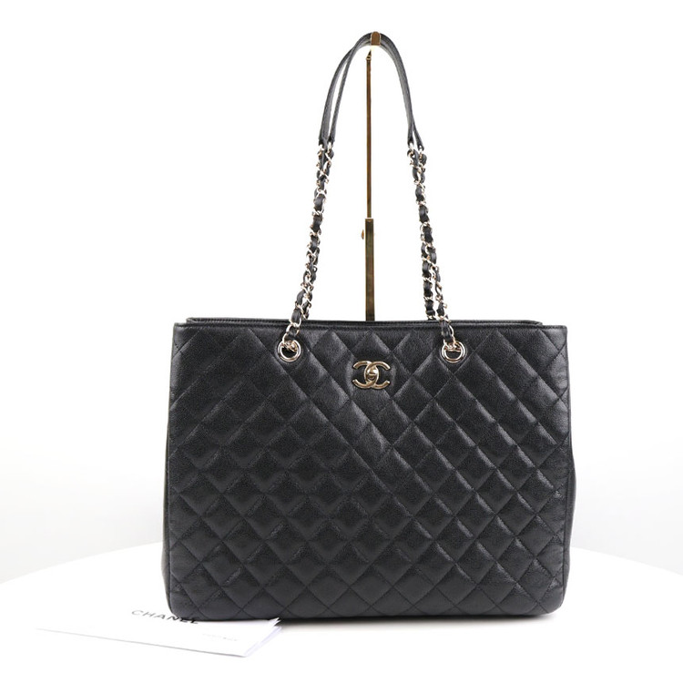 [중고명품다올] 샤넬 클래식 타임리스 캐비어 라지 쇼퍼백 블랙 내장칩 A91046--1