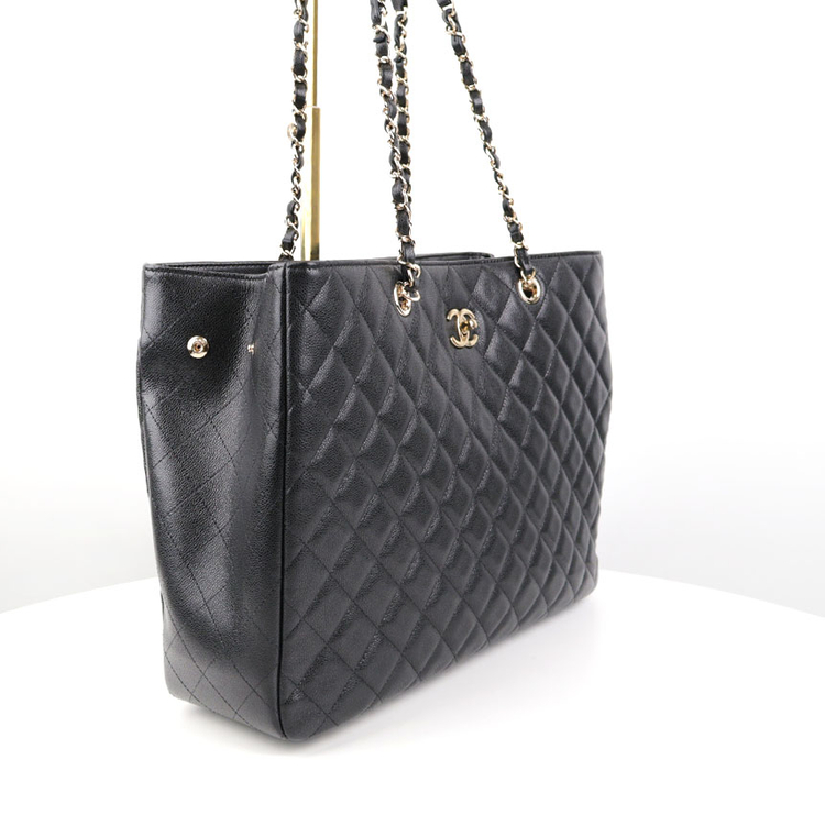 [중고명품다올] 샤넬 클래식 타임리스 캐비어 라지 쇼퍼백 블랙 내장칩 A91046--2