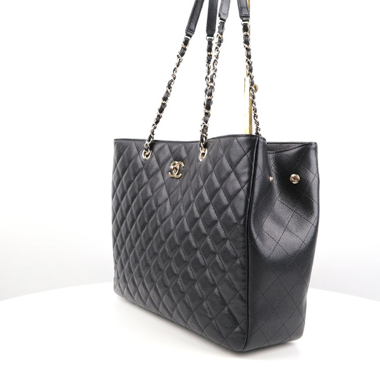 [중고명품다올] 샤넬 클래식 타임리스 캐비어 라지 쇼퍼백 블랙 내장칩 A91046--3