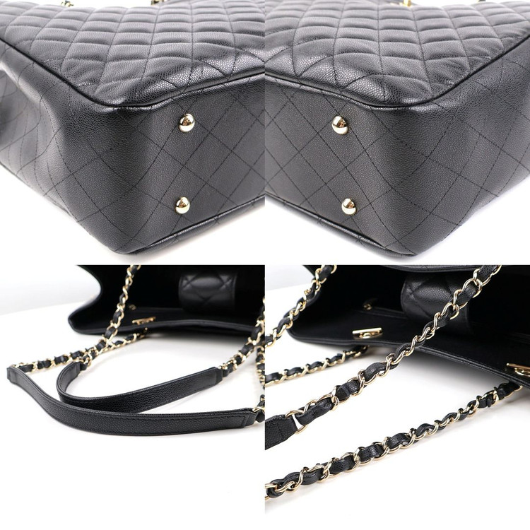 [중고명품다올] 샤넬 클래식 타임리스 캐비어 라지 쇼퍼백 블랙 내장칩 A91046--6