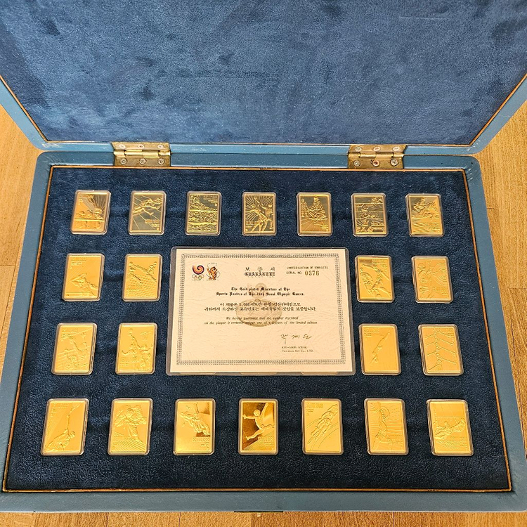 1988년 88올림픽 기념주화 한정판세트(상태 최고)--1