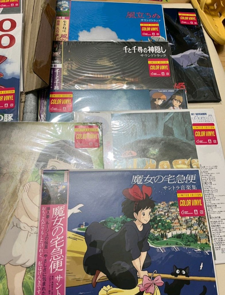 지브리LP 컬러반 바이닐 12종 전종--1