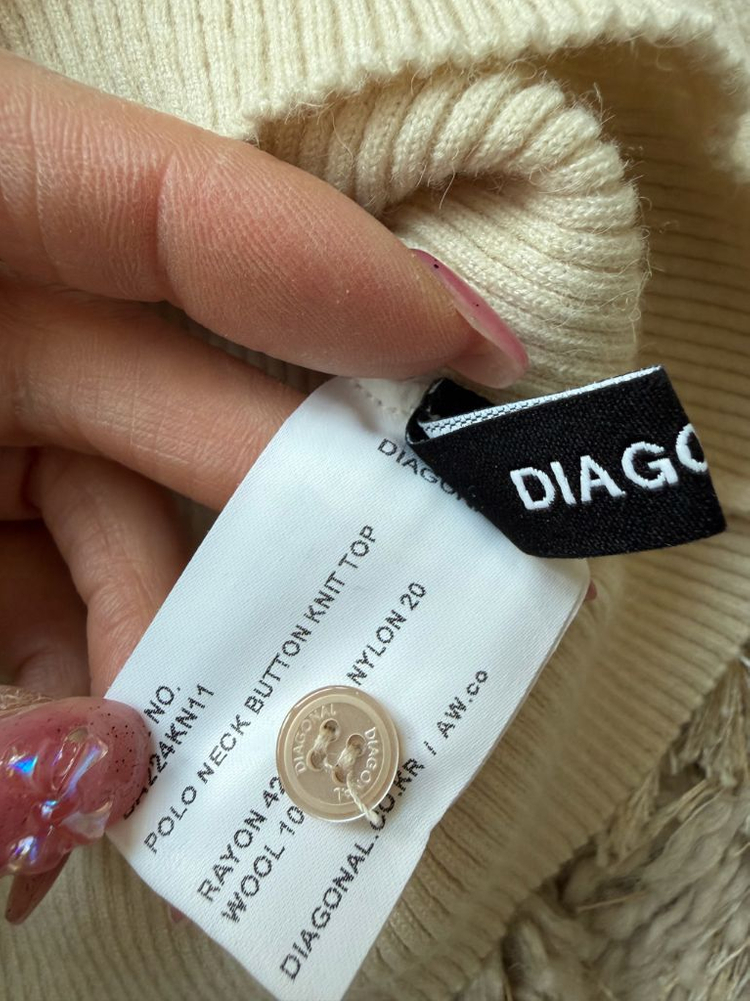 다이애그널 니트 새상품--4