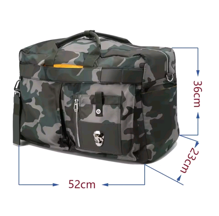 카모플라쥬 패턴 보스턴백 스타일 가방--1