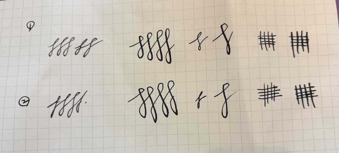 Jowo 만년필 6호 14k soft ef닙+ 에보나이트 피드 닙파트--5