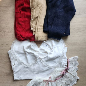 여아 가디건+블라우스티셔츠.케이프 130. 8세 택포 이미지