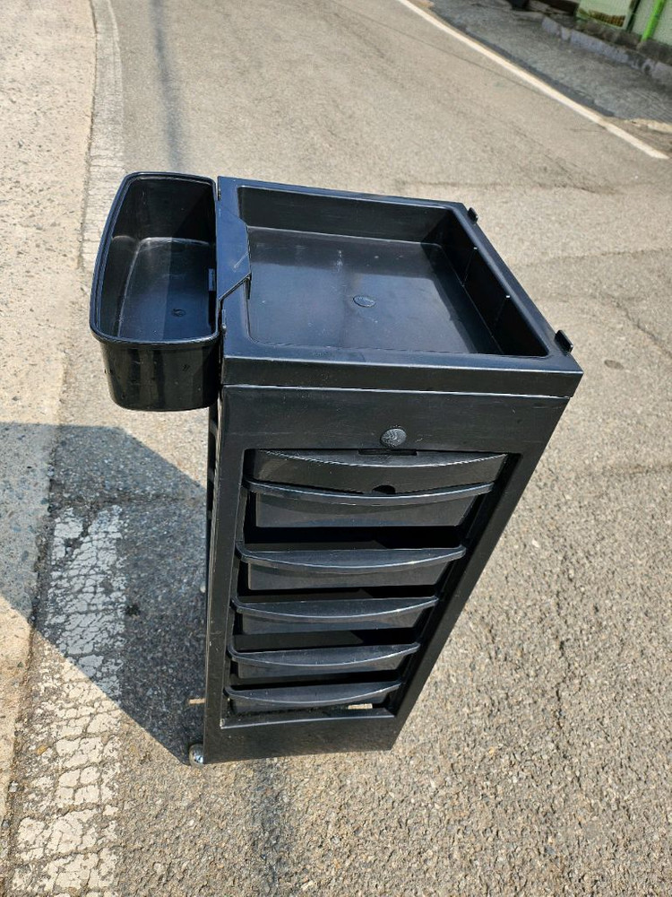 중고 .미용실카트.이동식선반 수납가구 다용도트롤리--1