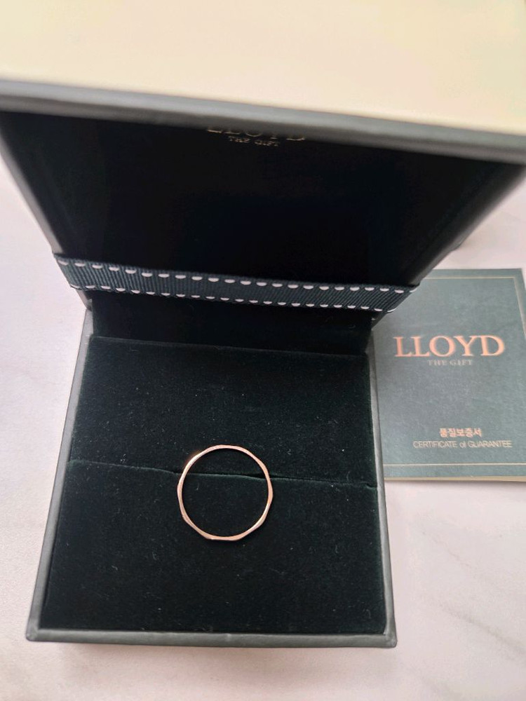 로이드 14k 핑크골드반지--2