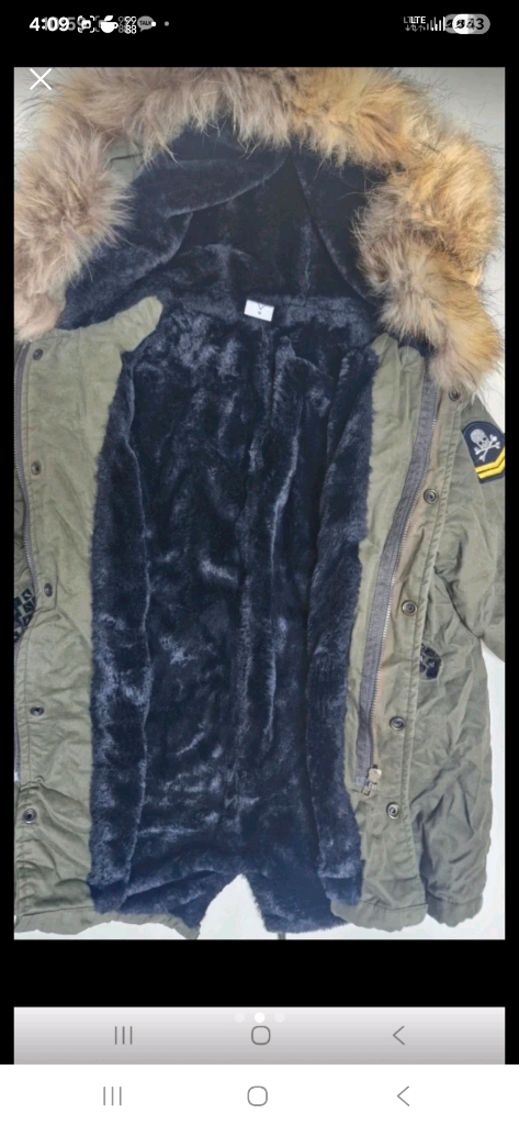 미미씨엘 여아 남아 야상점퍼 M,100&모자,양말 이미지