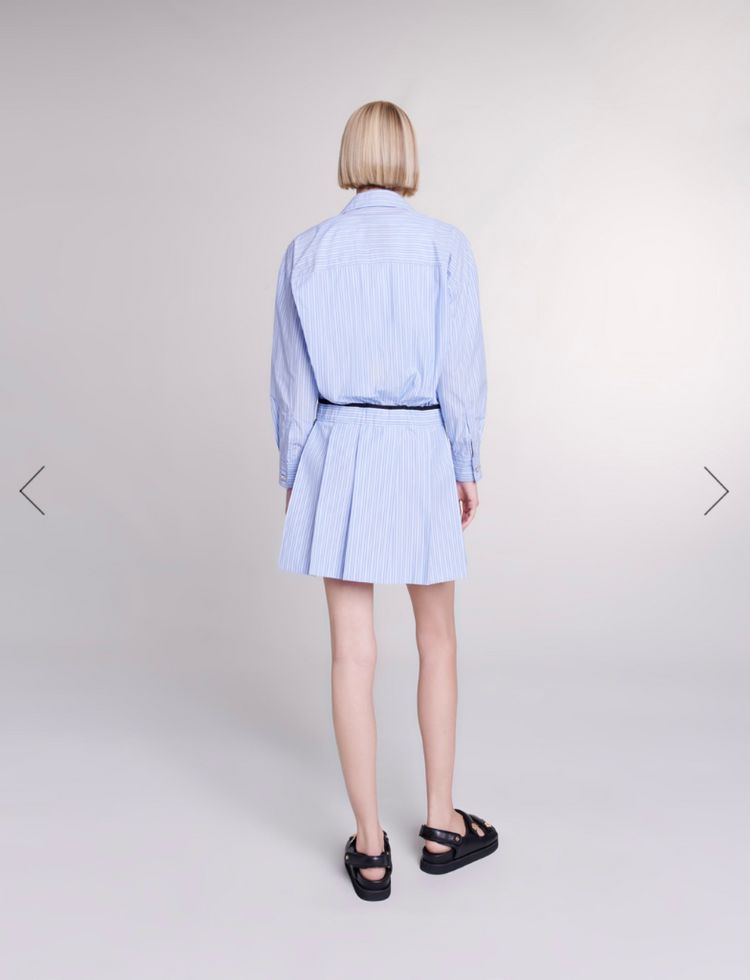 마쥬 Maje 스트라이프 셔츠 원피스--3