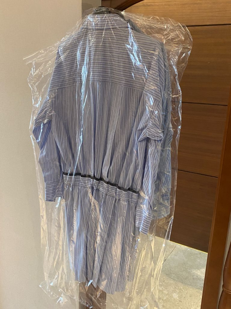 마쥬 Maje 스트라이프 셔츠 원피스--5