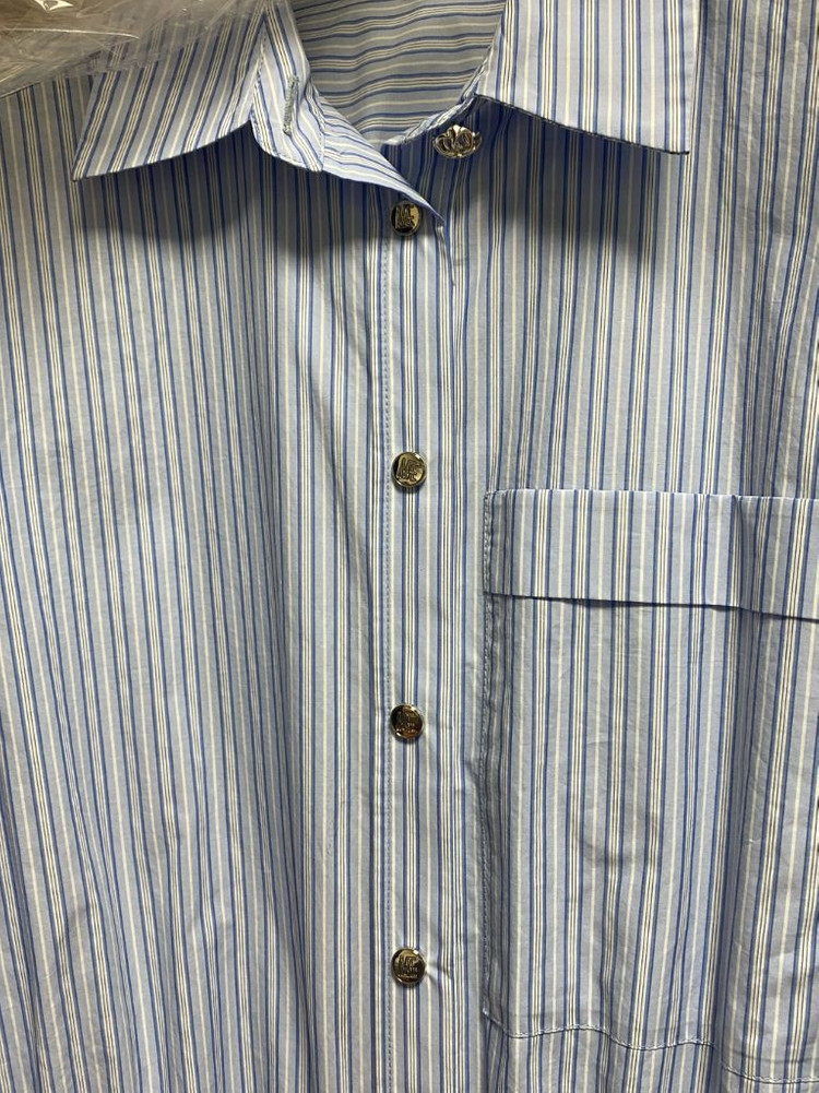 마쥬 Maje 스트라이프 셔츠 원피스--7