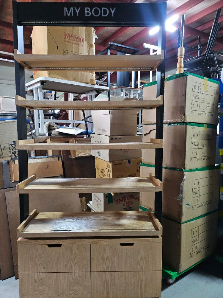 중고 .화장품진열장 이니스프리 진열대 수납가구--3