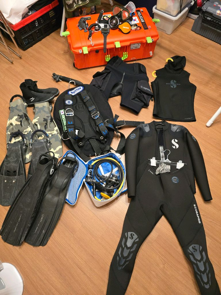 헬시온 인피니티 싱글 BC / 스쿠버프로 MK25 EVO 호흡기 / 아펙스 다이빙장비 세트 이미지