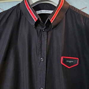 (거의새옷)지방시 로고 남성 블랙셔츠남방