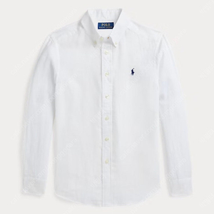 폴로 보이즈 린넨 셔츠 화이트 XL 새상품 이미지