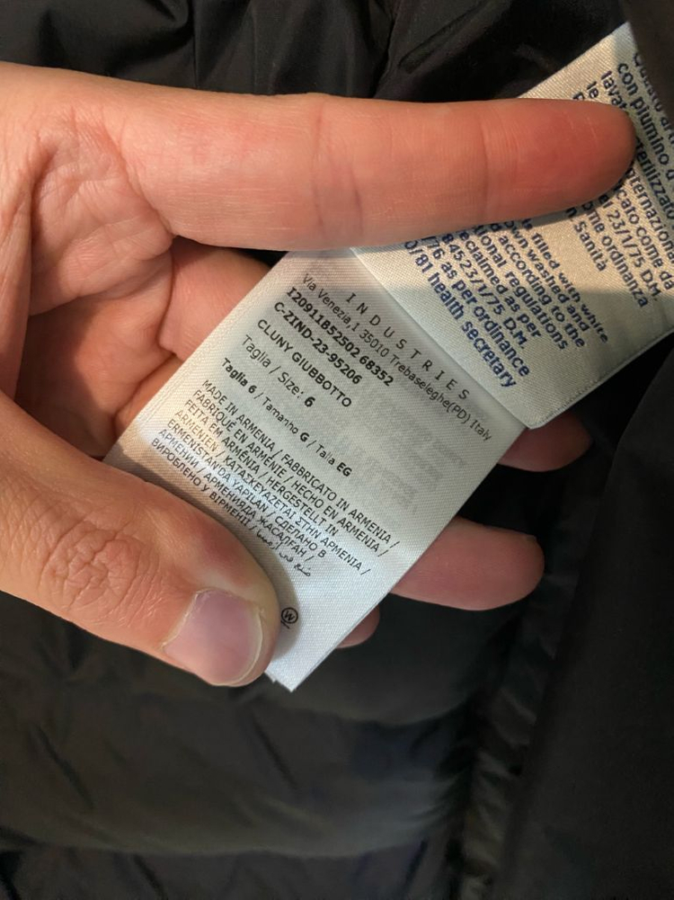 [6] 23 / 24 몽클레어 클루니 Cluny 패딩 블랙 새상품--3