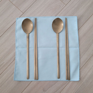 (50% 이하) 유기 수저 2세트.무형문화재 제14호 이미지