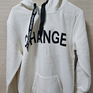 160 여아 아이보리 기모후드티