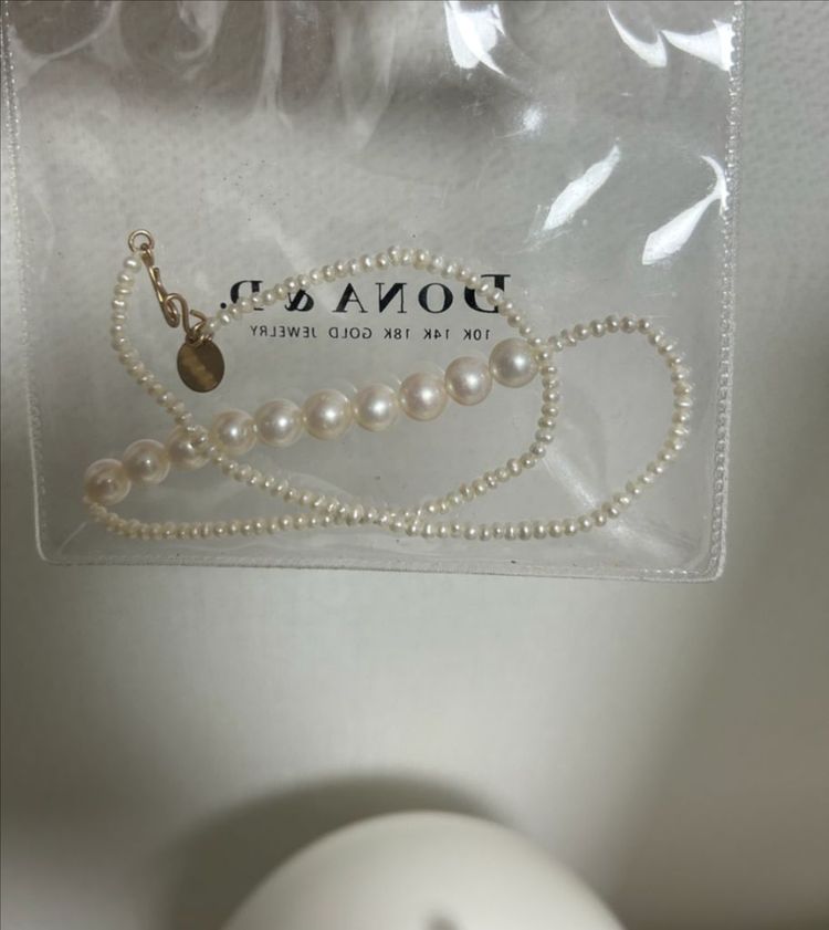 먼데이에디션 진주 목걸이 2개--4