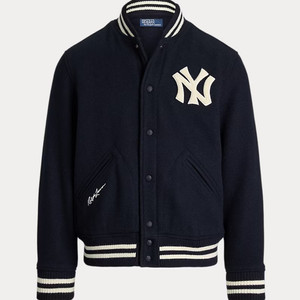 [새상품/M] 폴로 x MLB 뉴욕 양키스 바시티 울 자켓 팝니다.