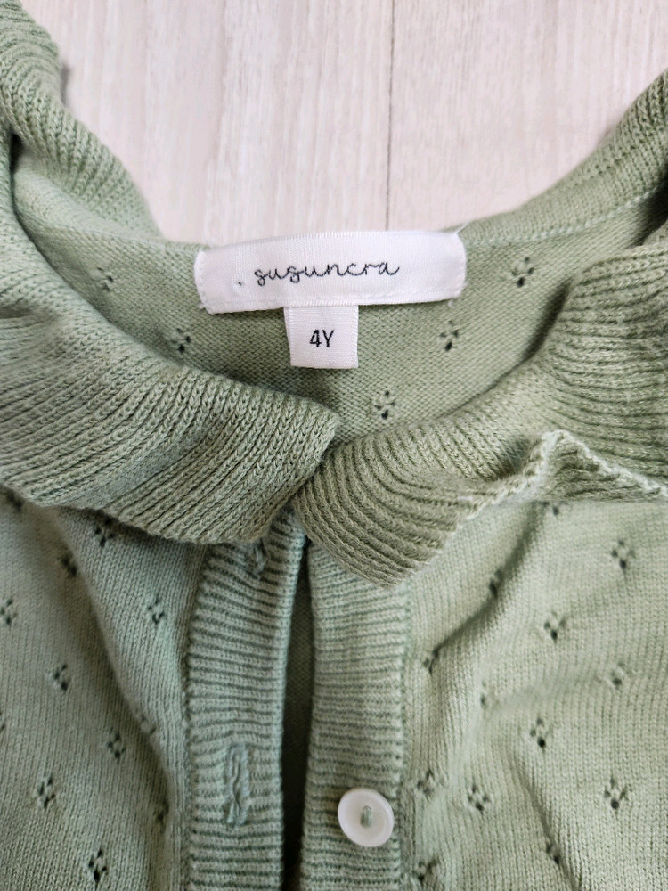 슈슈앤크라 니트 가디건 4y--1