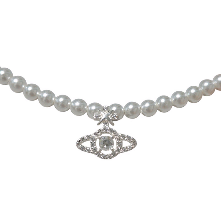 S925 실버 우주선목걸이 행성 목걸이--2