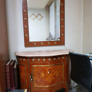 앤틱콘솔 거울 화장대세트