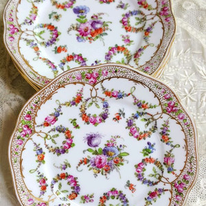 독일 엔틱 드레스덴 접시/플레이트 이미지