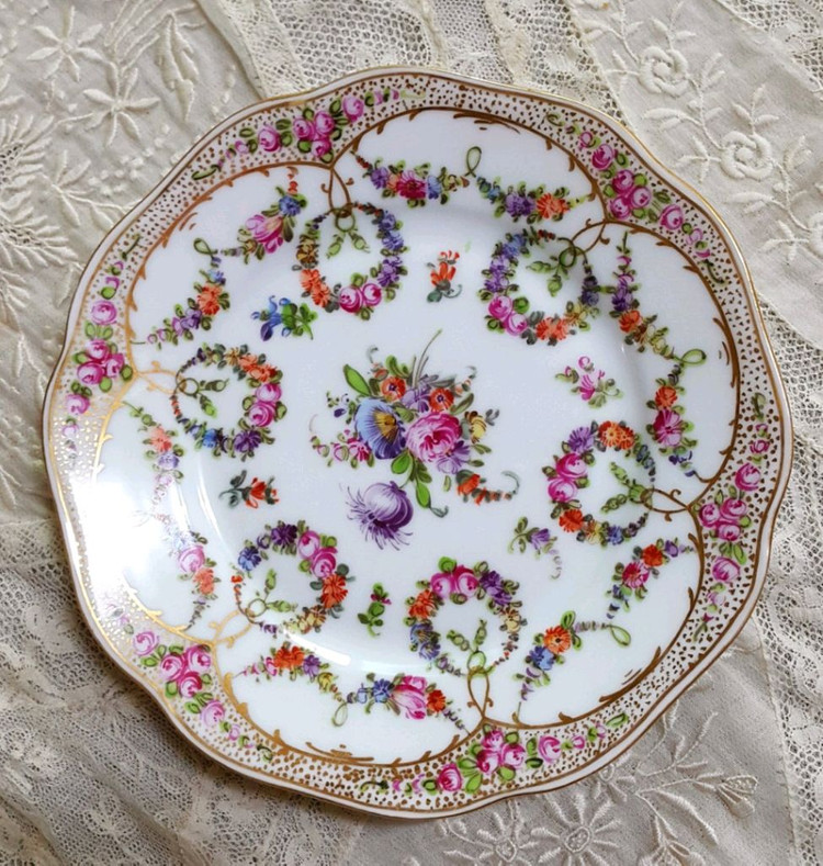 독일 엔틱 드레스덴 접시/플레이트 이미지