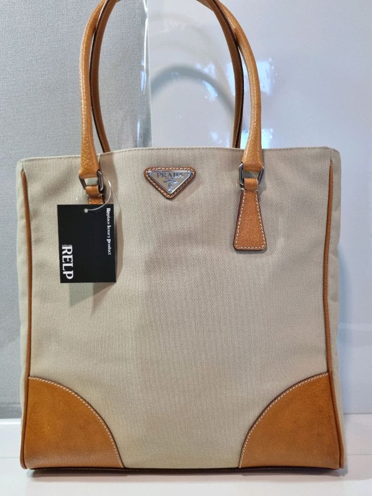정품 프라다 토트백--2